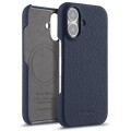 Skórzane Etui Plecki Melkco do iPhone 16 Plus MagSafe granatowe