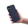 Skórzane Etui Plecki Melkco do iPhone 16 Plus MagSafe granatowe