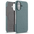 Skórzane Etui Plecki Melkco do iPhone 16 Plus MagSafe niebieskie
