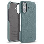 Skórzane Etui Plecki Melkco do iPhone 16 Plus MagSafe niebieskie