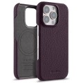 Skórzane Etui Melkco do iPhone 16 Pro MagSafe fioletowe