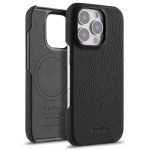 Skórzane Etui Melkco do iPhone 16 Pro MagSafe czarne