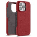 Skórzane Etui Melkco do iPhone 16 Pro MagSafe czerwone
