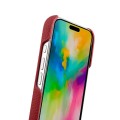 Skórzane Etui Melkco do iPhone 16 Pro MagSafe czerwone