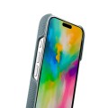 Skórzane Etui Melkco do iPhone 16 Pro MagSafe niebieskie