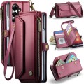 CASEME Etui Pokrowiec Portfel do Samsung Z Fold8 Ultra czerwony