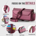 CASEME Etui Pokrowiec Portfel do Samsung Z Fold8 Ultra czerwony