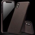 Etui QIALINO iPhone X brązowe