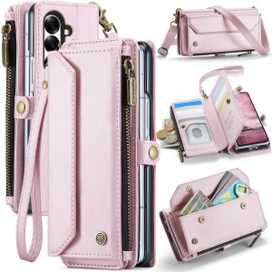 CASEME Etui Pokrowiec Portfel do Samsung Z Fold8 Ultra różowy