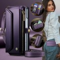 CASEME Etui Pokrowiec Portfel do Samsung Z Fold8 Ultra fioletowy