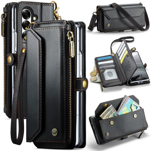 CASEME Etui Pokrowiec Portfel do Samsung Z Fold8 Ultra czarny