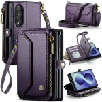 CASEME Etui Pokrowiec Portfel do Samsung Z Fold8 fioletowy