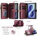 ASEME Etui Pokrowiec Portfel do Samsung Z Fold8 bordowe