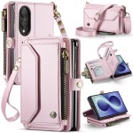 CASEME Etui Pokrowiec Portfel do Samsung Z Fold8 różowe