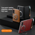 Skórzane Etui SULADA do Samsung Galaxy Z Fold8 bordowe