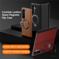 Skórzane Etui SULADA do Samsung Galaxy Z Fold8 Ultra bordowe