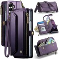 CASEME Etui Pokrowiec Portfel do Samsung Z Fold7 fioletowy