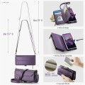 CASEME Etui Pokrowiec Portfel do Samsung Z Fold7 fioletowy