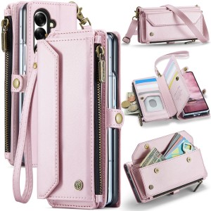 CASEME Etui Pokrowiec Portfel do Samsung Z Fold7 różowe