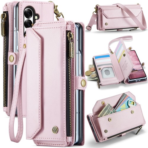 CASEME Etui Pokrowiec Portfel do Samsung Z Fold7 różowe