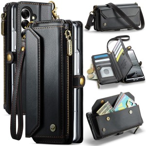 CASEME Etui Pokrowiec Portfel do Samsung Z Fold7 czarne