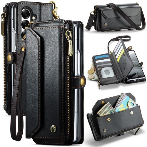 CASEME Etui Pokrowiec Portfel do Samsung Z Fold7 czarne