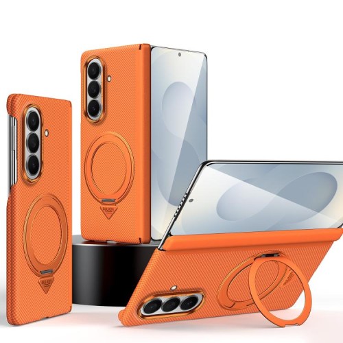 Magnetyczne Etui SULADA Kevlar do Samsung Galaxy Z Fold8 Ultra pomarańczowe