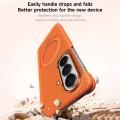 Magnetyczne Etui SULADA Kevlar do Samsung Galaxy Z Fold7 pomarańczowe