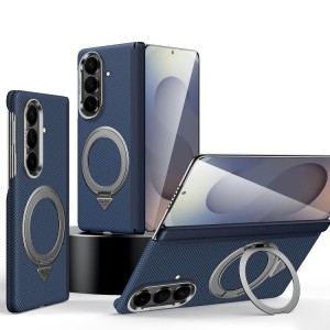 Magnetyczne Etui SULADA Kevlar do Samsung Galaxy Z Fold7 granatowe