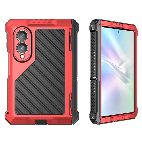Mocne Pancerne Etui Antywstrząsowe do Samsung Galaxy Z Fold8 czerwone