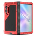 Mocne Pancerne Etui Antywstrząsowe do Samsung Galaxy Z Fold8 czerwone