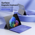 Dux Ducis CK Pro Series Podświetlana Klawiatura do Microsoft Surface Pro 12 2025 fioletowa