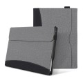Etui, pokrowiec z przeszyciami i fakturą tkaniny do Microsoft Surface Pro 12 2025 szare