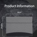 Etui, pokrowiec z przeszyciami i fakturą tkaniny do Microsoft Surface Pro 12 2025 szare