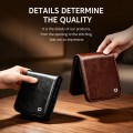 QIALINO Biznesowe Skórzane Etui do Samsung Galaxy Z Flip8 brązowe