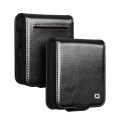 QIALINO Biznesowe Skórzane Etui do Samsung Galaxy Z Flip8 czarne