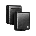 QIALINO Biznesowe Skórzane Etui do Samsung Galaxy Z Flip7 czarne