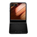 QIALINO Biznesowe Skórzane Etui do Samsung Galaxy Z Flip7 czarne
