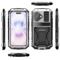 R-JUST Pancerne Etui Antywstrząsowe do iPhone 18 srebrne