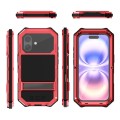 R-JUST Pancerne Etui Antywstrząsowe do iPhone 18 czerwone