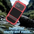 R-JUST Pancerne Etui Antywstrząsowe do iPhone 18 czerwone