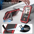 R-JUST Pancerne Etui Antywstrząsowe do iPhone 18 czerwone