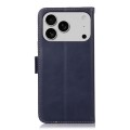 Skórzane Etui Pokrowiec RFID do iPhone 18 Pro Max niebieskie