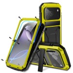 R-JUST Pancerne Etui Antywstrząsowe do iPhone 18 Pro żółte