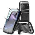 R-JUST Pancerne Etui Antywstrząsowe do iPhone 18 Pro srebrne