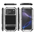R-JUST Pancerne Etui Antywstrząsowe do iPhone 18 Pro srebrne