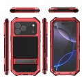R-JUST Pancerne Etui Antywstrząsowe do iPhone 18 Pro czerwone