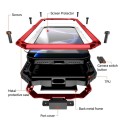 R-JUST Pancerne Etui Antywstrząsowe do iPhone 18 Pro czerwone