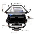 R-JUST Pancerne Etui Antywstrząsowe do iPhone 18 Pro czarne