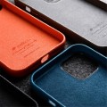 MELKCO Skórzane Etui MagSafe do iPhone 15 Pro Max niebieskie